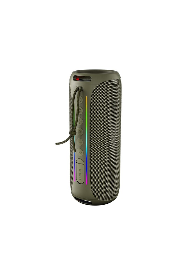 F6 20W RGB Speaker Su Geçirmez Taşınabilir Kablosuz Bluetooth Hoparlör Yeşil - 2
