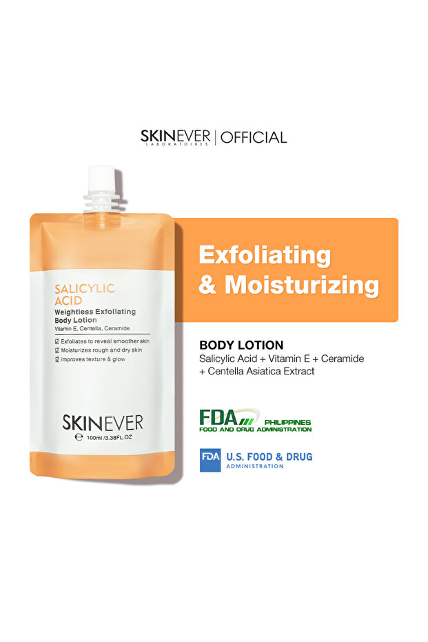Salicylic Acid Exfoliating Body Lotion – Lightweight & Smoothing | Clear Skin for Body