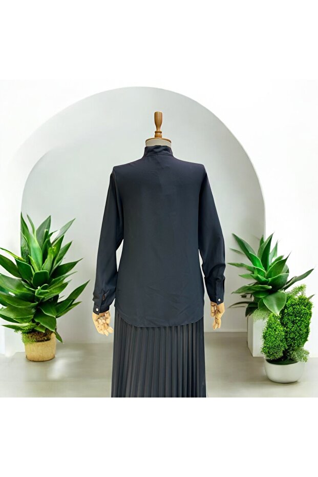 Kravatlı Kısa Gömlek - 3