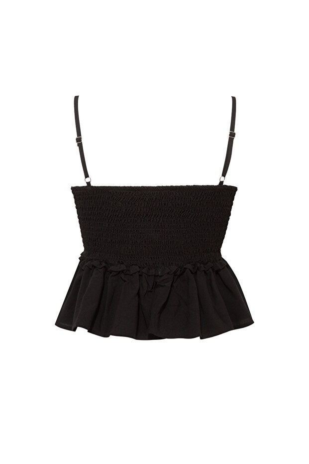 Büzgü Detaylı Bluz - 2