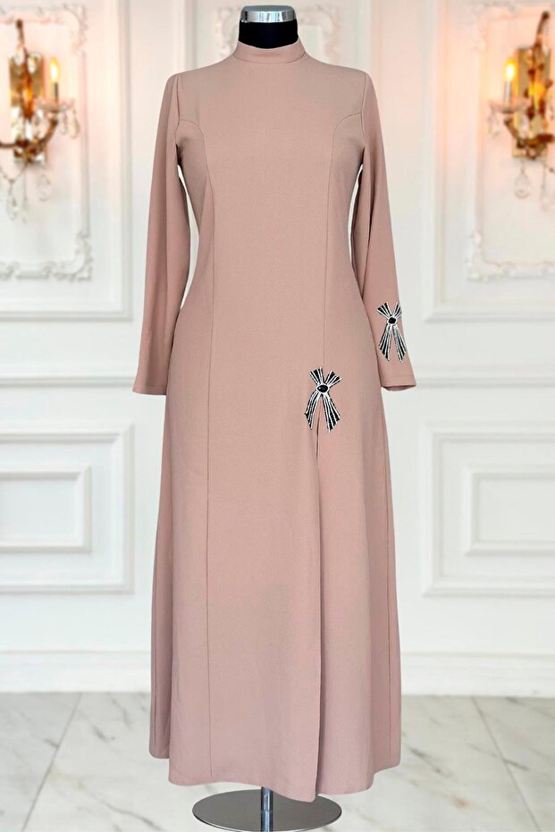 Tuay Abiye Elbise Vizon - 1