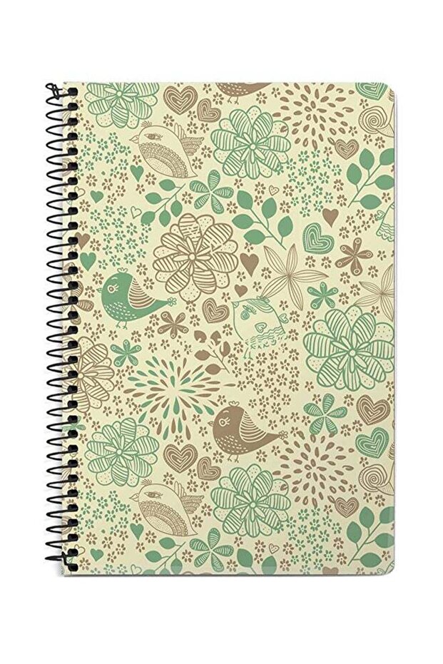 Cozy Garden A5 Spiral Notebook Multicolour