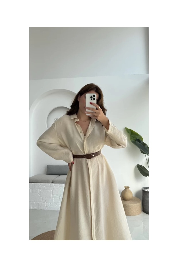 Belted Shirt Dress