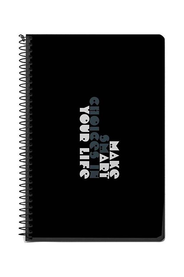 Make Art Your Life A5 Spiral Notebook Black