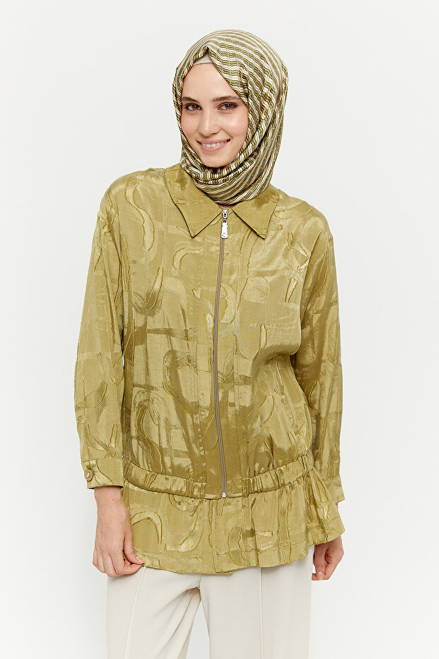 Fermuarlı Jakarlı Kap - 1