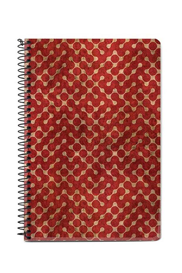 A5 Spiral Notebook Red/Brown