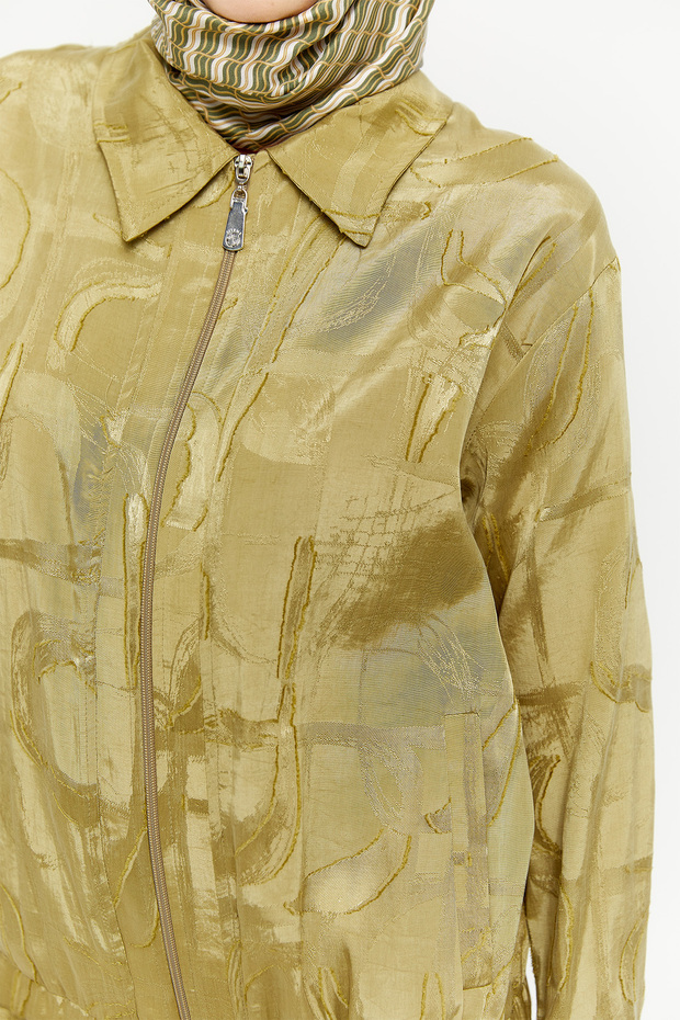 Fermuarlı Jakarlı Kap - 5