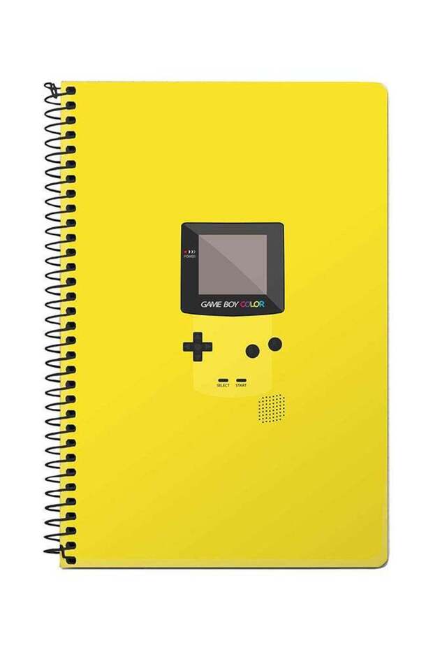 Gameboy Color - A5 Spiral Notebook Yellow