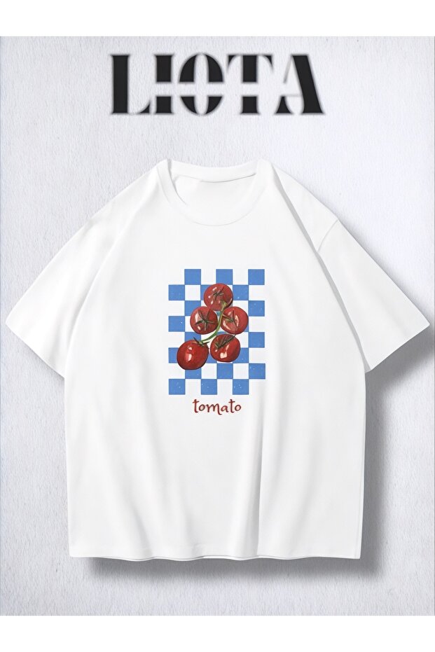 Tomato Design Printed T-Shirt