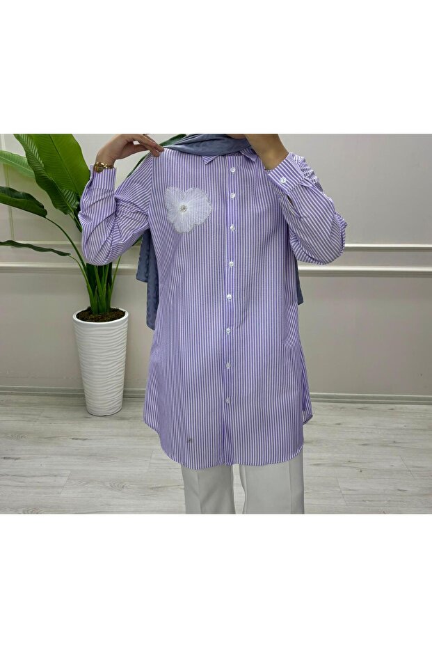 PAPATYA DETAYLI TUNİK - 4