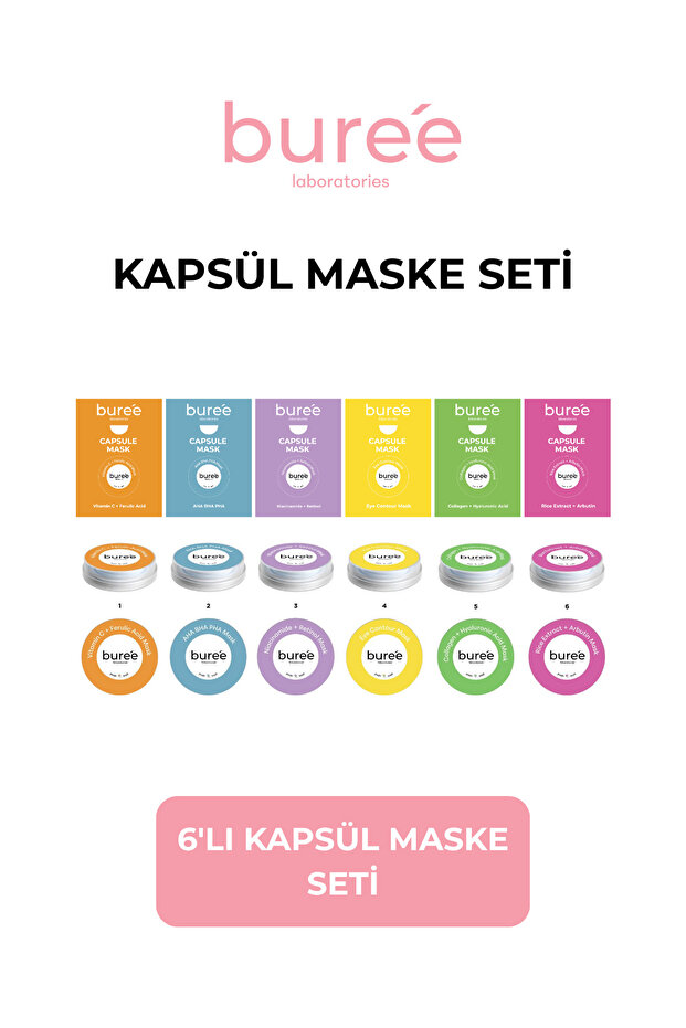 BUREE 6'LI MASKE SETİ