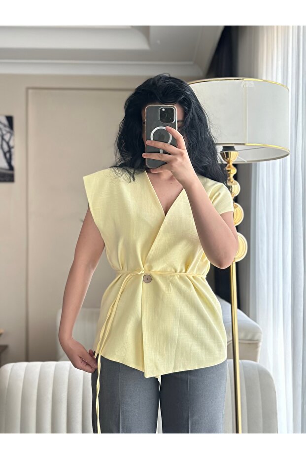 Bağlamalı Yelek - 4