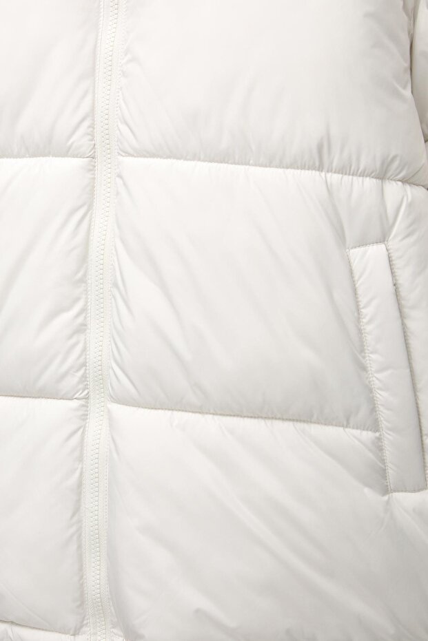 Kapüşonlu Dolgulu Ceket - 7