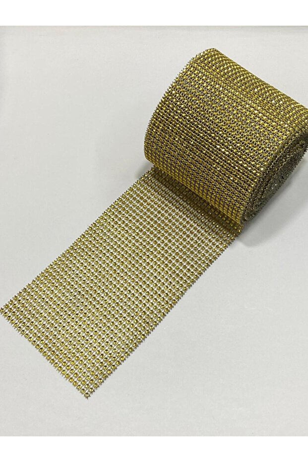 Plastic Shiny Strip / 24 Rows / 1 Meter Gold