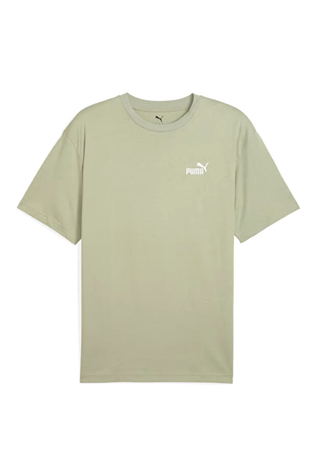 Ess Relaxed No. 1 Logo Erkek Yeşil Günlük Stil T-Shirt 68915382 - 1