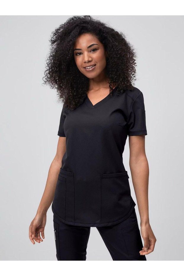 Active-Stretch Scrubs Tek Üst Nefes Alabilen Kumaş