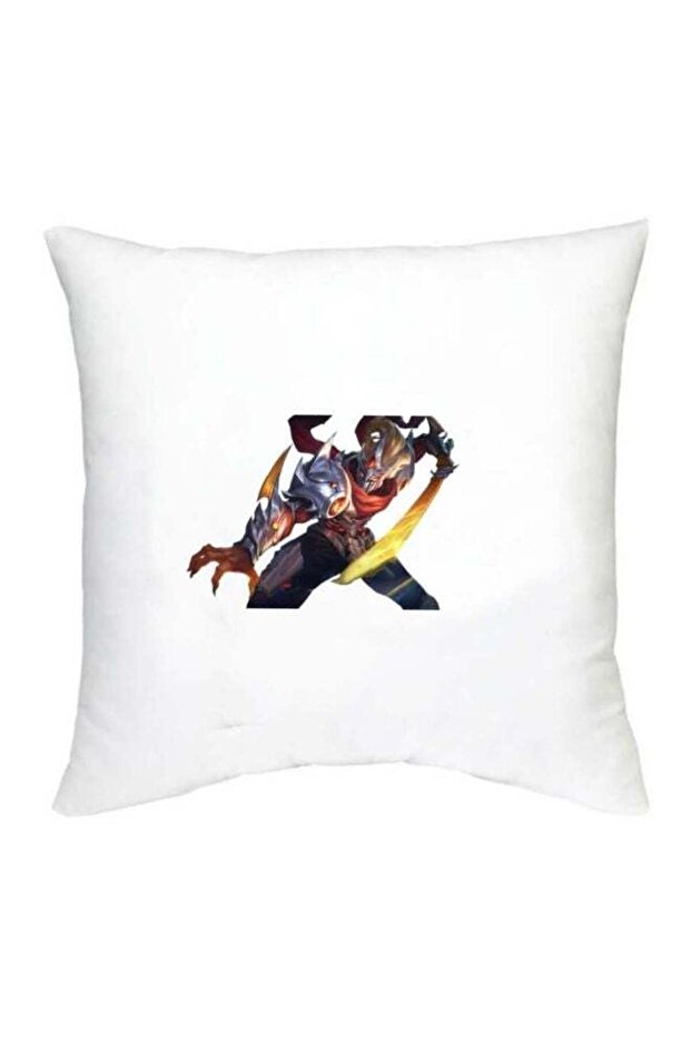 Mobile Legends Character Printed Decorative Cushion White/Silver/Yellow 16x16inch
