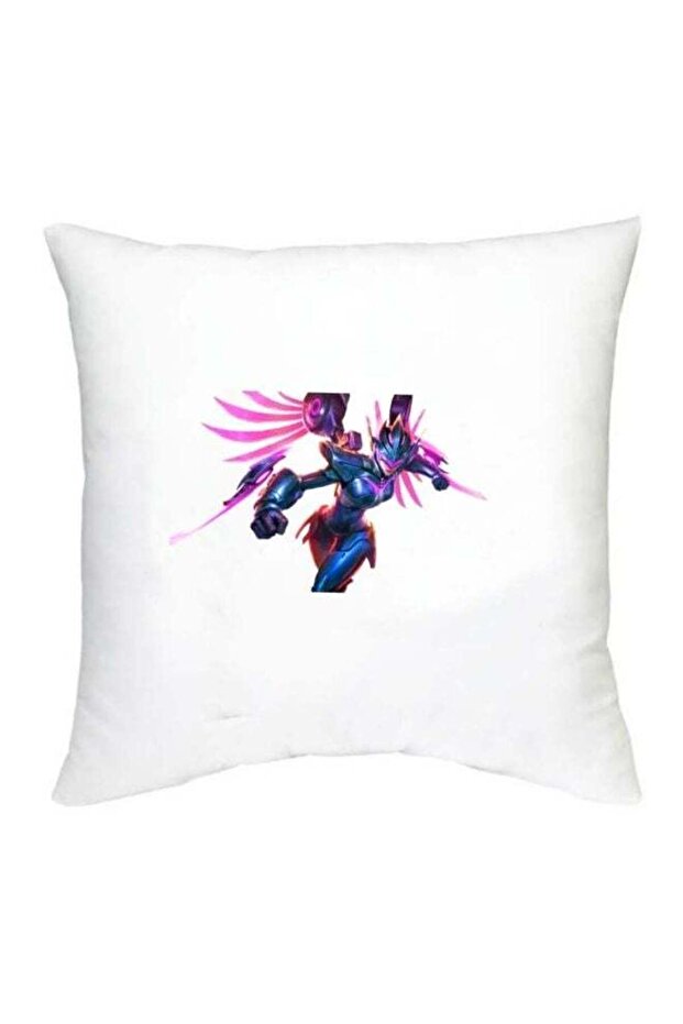 Mobile Legends Character Printed Decorative Cushion White/Pink/Blue 16x16inch