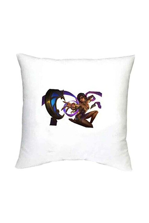 Mobile Legends Printed Decorative Cushion White/Gold/Purple 16x16inch