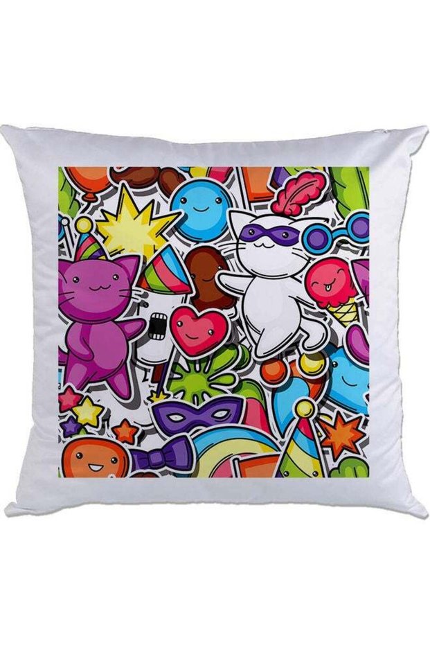 Printed Cushion Multicolour 40x40cm