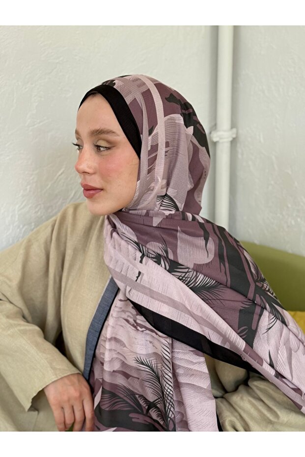 شال لينا بنمط النخيل - 3