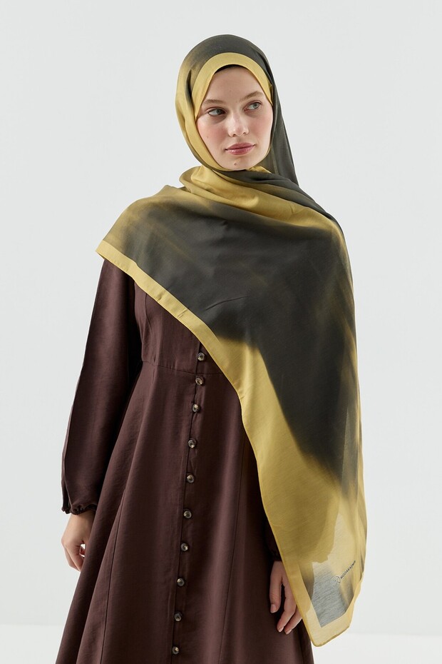شال قطني بنمط الضباب - 2