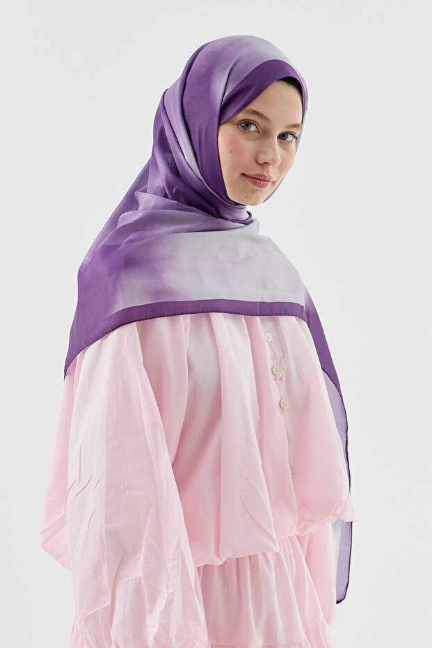 شال قطني بنمط الضباب - 2