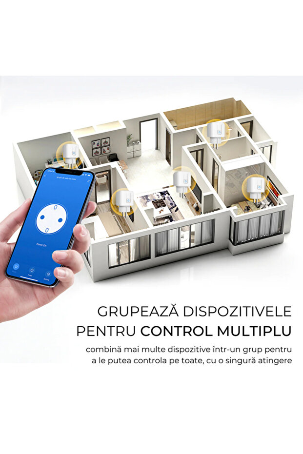 Wifi smart socket, energy consumption monitoring, Timer, app, Charging protection, Alexa, Tuya - 5