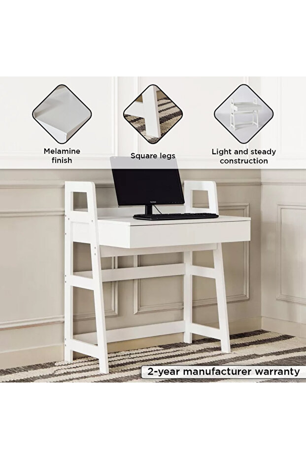 Parker Study Desk with Drawer - 4