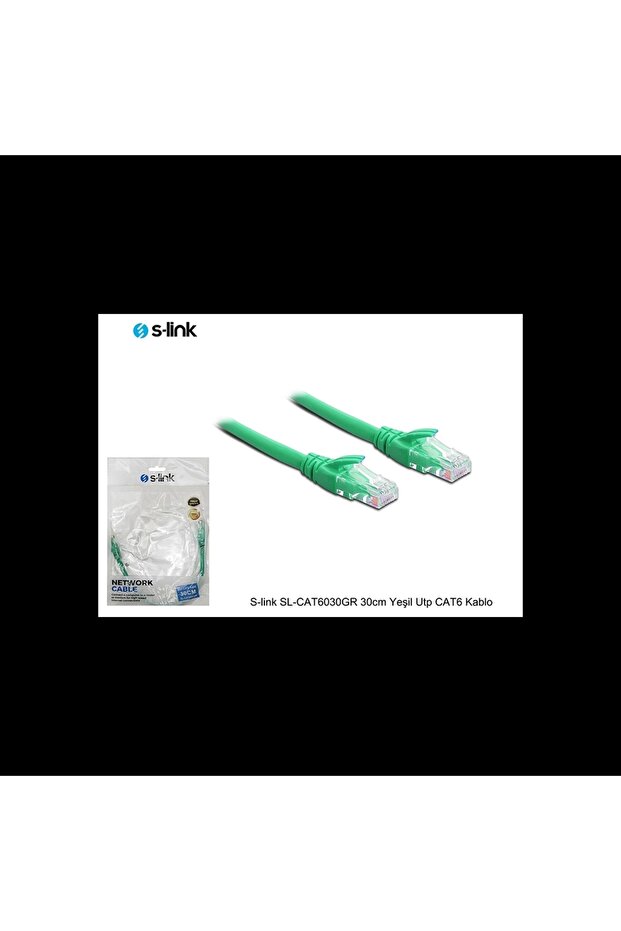 Sl-cat6030gr Cat6 Patch 30cm Kablo (yeşil)
