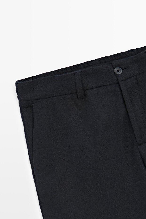 Yün karışımlı klasik pantolon - 7