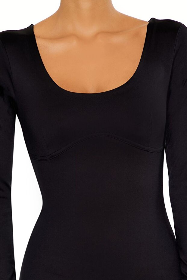 Şekillendirici Kare Yaka Tulum - 3