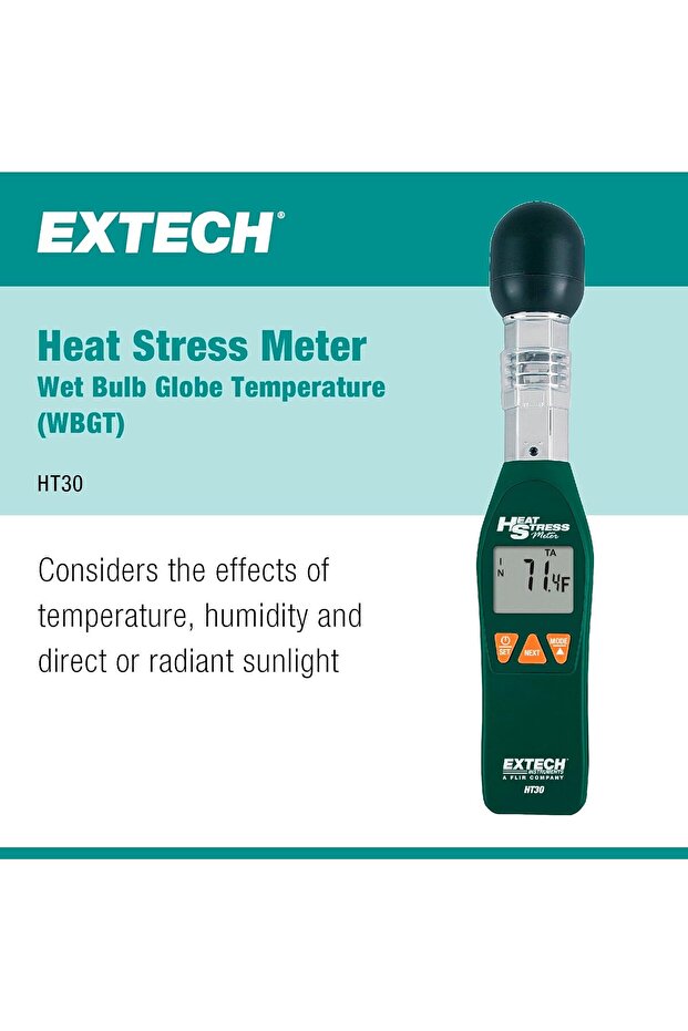 مؤشر الإجهاد الحراري HT30، أسود - 2