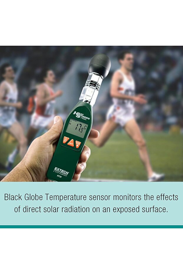 مؤشر الإجهاد الحراري HT30، أسود - 6