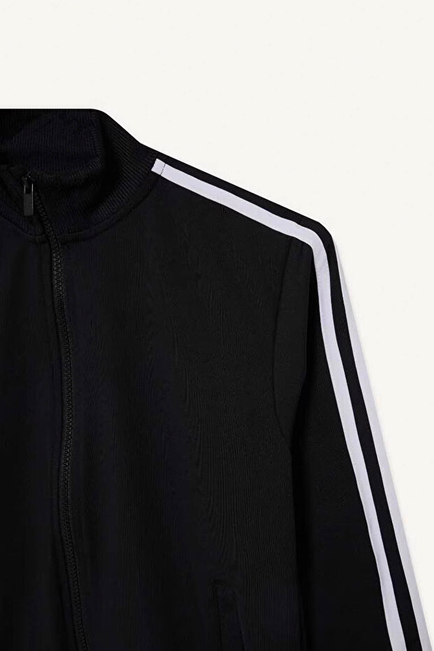 2'li Fermuarlı Hırka Eşofman Altı Siyah Erkek Çocuk Alt-Üst Takım D2042A8/BK81 - 4