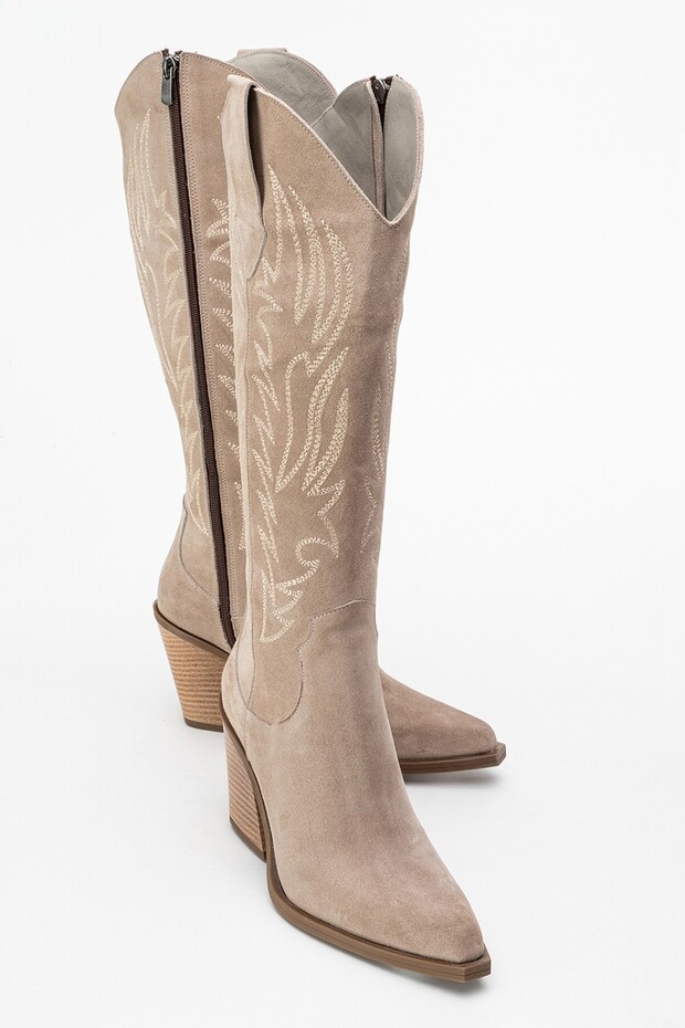 Weonella Kadın Bot Vizon Süet - 5