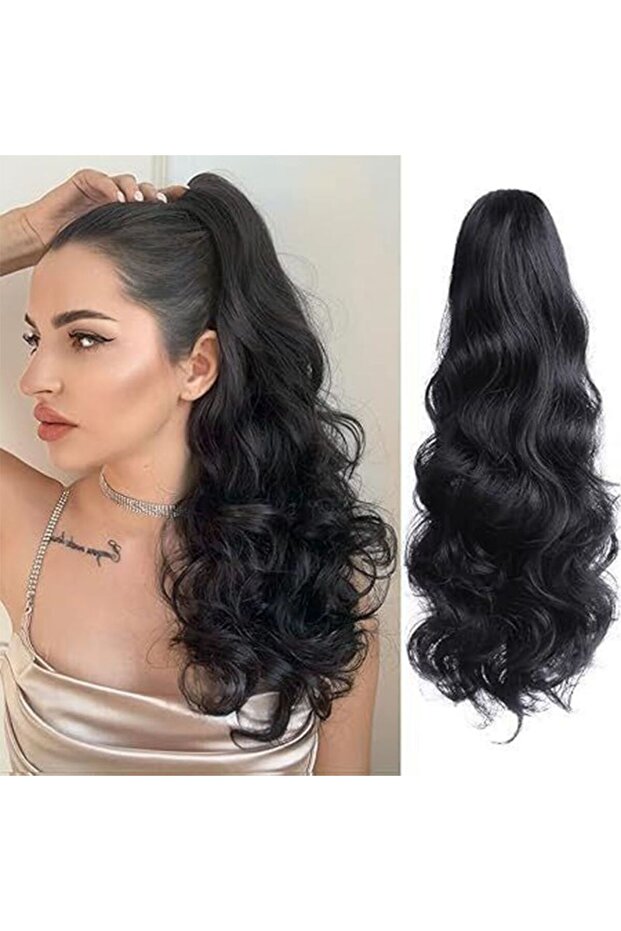 شعر مستعار على شكل ذيل حصان بمشبك مخلب - 1