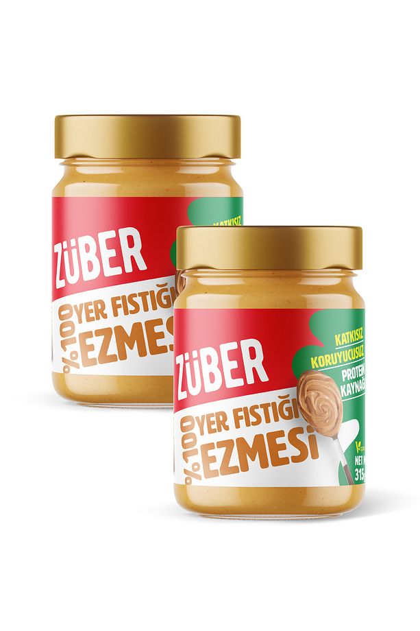 %100 Fıstık Ezmesi 315G X 2 Adet - 1