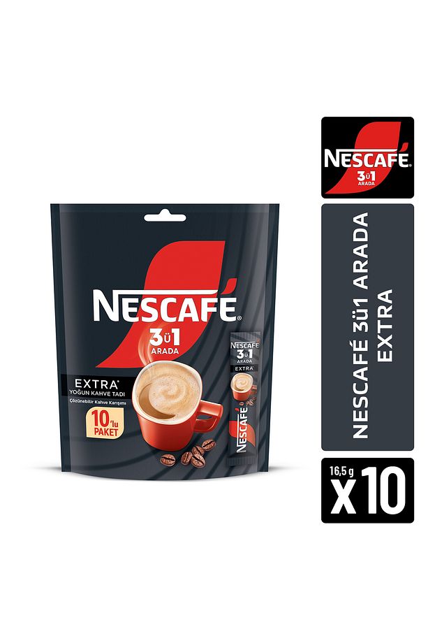 Nescafé 3ü1 Arada Extra 10'lu Paket 10x16.5g - 1