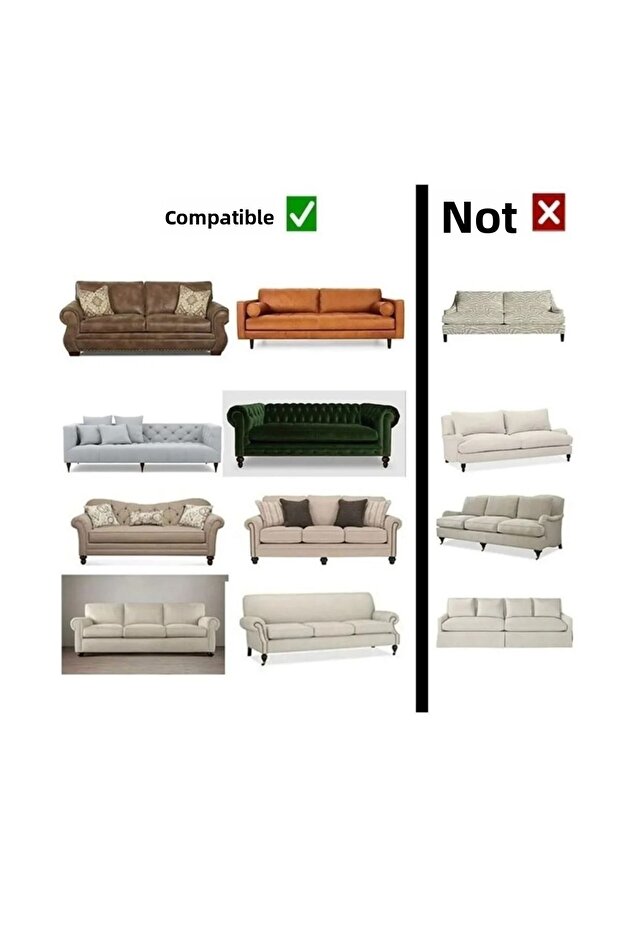 Jacquard 3 3 Huse pentru canapea și huse pentru scaune elastice - Set de huse de 2 - 4