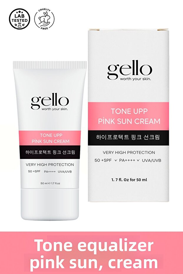 Tone Even Out High Protection Pink Face Sunscreen 50 SPF