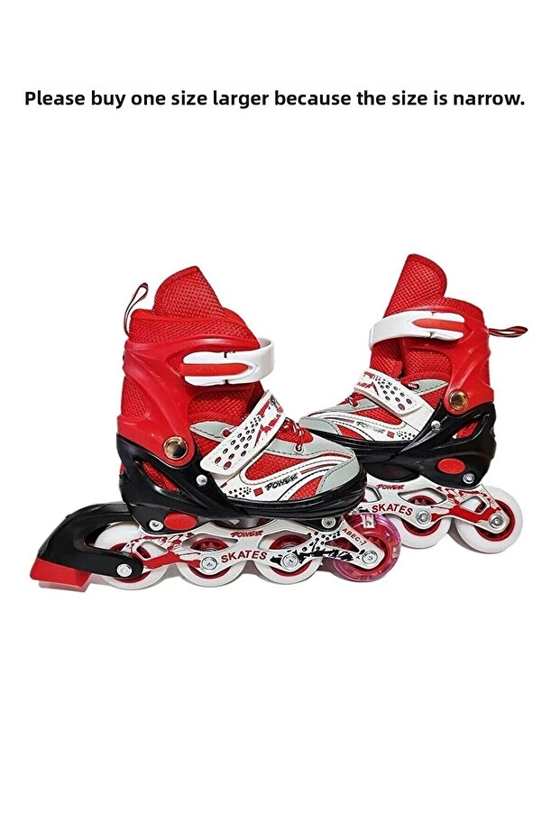 2 Adjustable Single Row Wheeled Training Skate