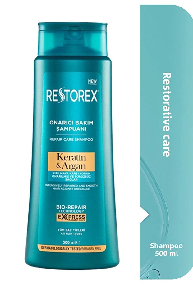 Keratin and Argan Shampoo 500 Ml - 2 Collagen and Biotin Plumping Shampoo - 2