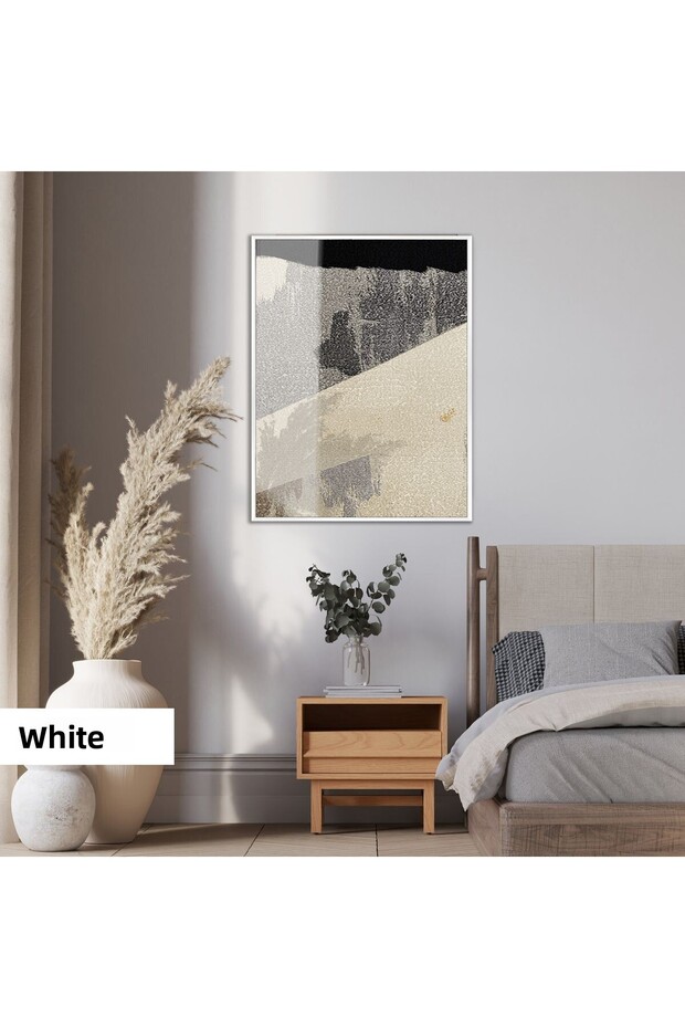 Amazing | Abstract | 2-Bronze Black Patterned Model | Framed Tempered Glass Table Single Vertical