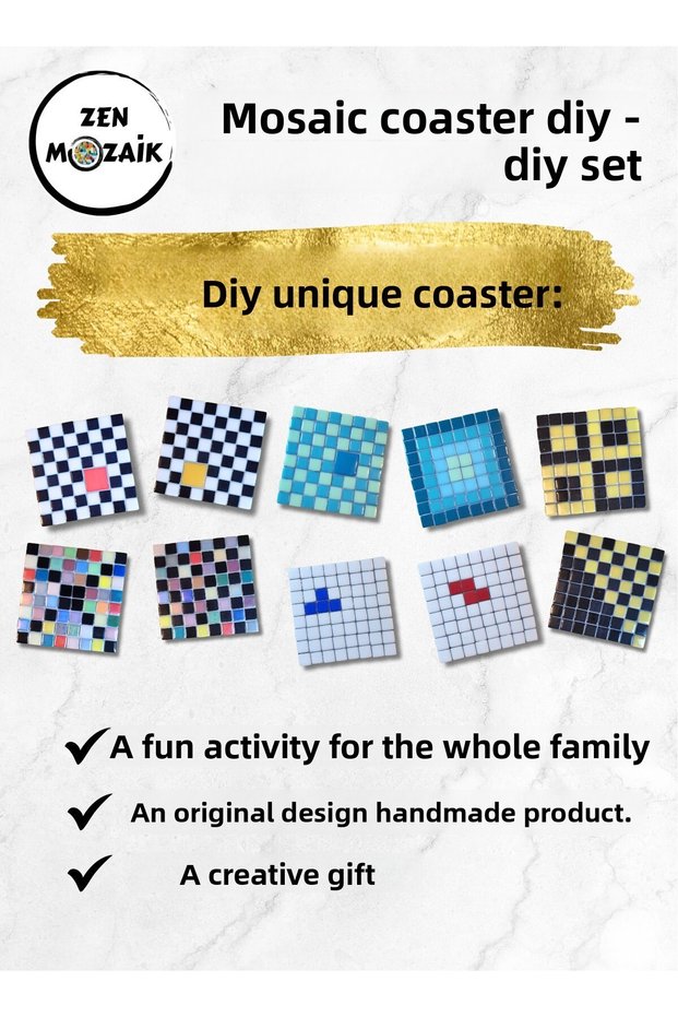 Zen Mozaic - Mosaic Coasters DIY Set - Discover Your Creativity!