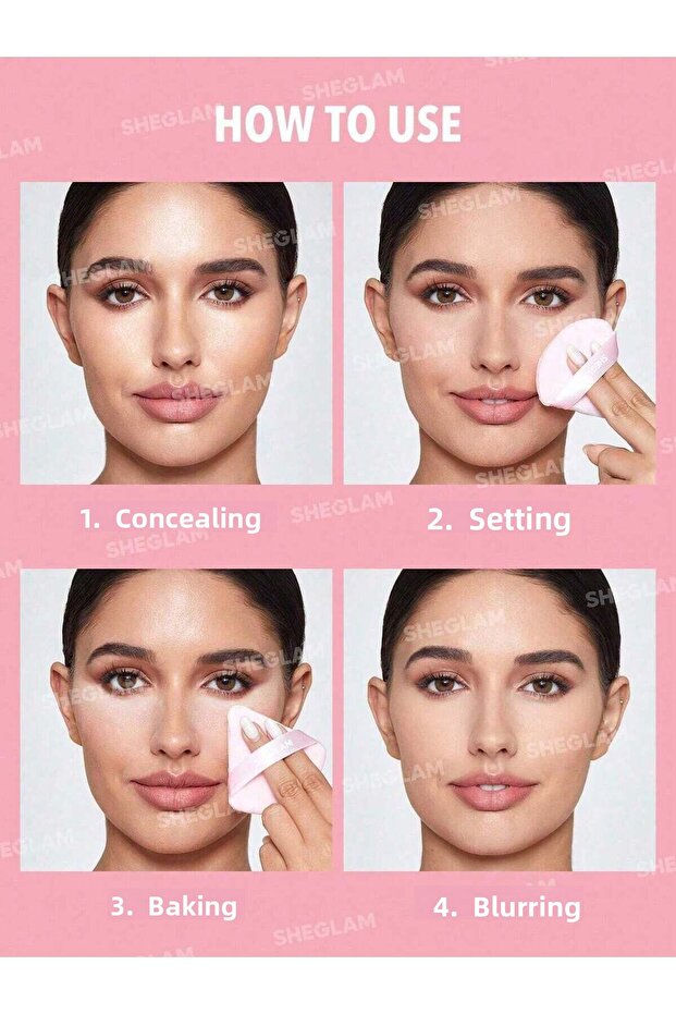 Insta-Ready Powder Puff 3Pcs. - 3