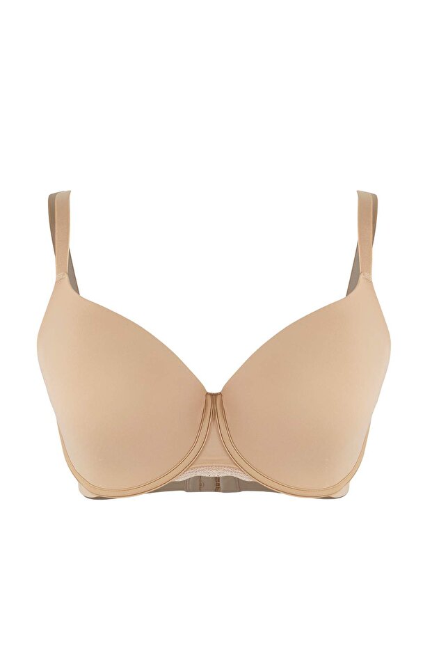 Ten Sabit Kaplı Dolgusuz Balenli T-Shirt Bra Büyük Beden Sütyen TBBAW26CW00003 - 3