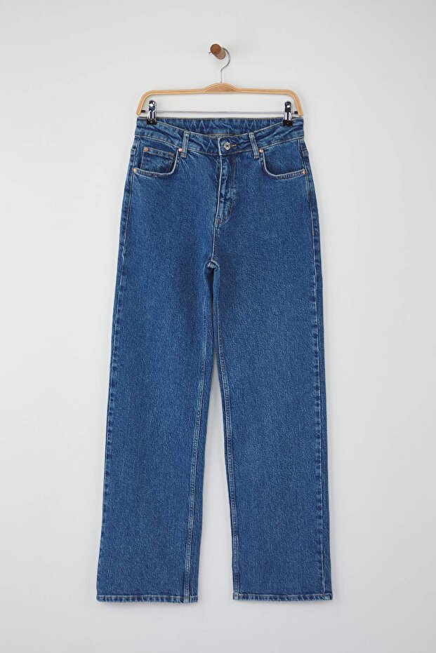 Mavi Yüksek Bel Comfort Yeni Straight Jeans TWOAW26JE00148 - 6