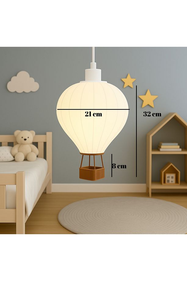 Sıcak Hava Balonu Avize Kapadokya Havası Evinizde – Uçan balon avize-Modern Sarkıt Lamba Modeli - 3