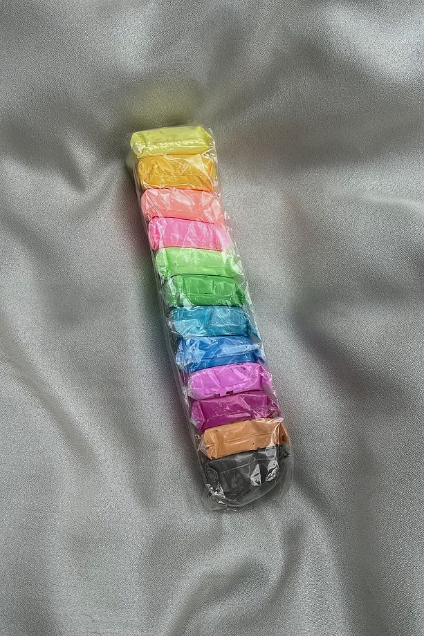 Havayla Kuruyan Modelleme Yumuşak Hafif Kil Seti Pastel Renkler 12'li Sevgili ile Clay Date Fikri - 1